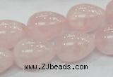 CRQ66 15.5 inches 15*20mm teardrop natural rose quartz beads wholesale