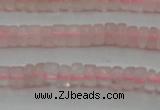 CRQ678 15.5 inches 2*4mm tyre rose quartz beads wholesale