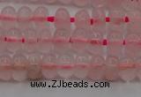 CRQ680 15.5 inches 4*6mm rondelle rose quartz beads wholesale