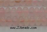 CRQ682 15.5 inches 5*8mm rondelle rose quartz beads wholesale