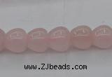 CRQ688 15.5 inches 10*10mm apple-shaped rose quartz beads