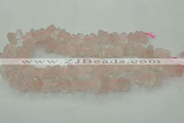 CRQ700 15.5 inches 8*12mm - 10*15mm rose quartz chips beads