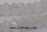 CRQ703 15.5 inches 8*12mm - 10*14mm faceted nuggets rose quartz beads