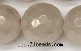 CRQ868 15 inches 12mm faceted round AB-color rose quartz beads