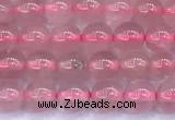 CRQ890 15 inches 4mm round Madagascar rose quartz beads