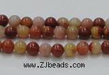 CRS02 15.5 inches 6mm round rainbow stone beads wholesale