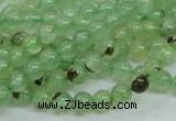 CRU100 15.5 inches 6mm round green rutilated quartz beads wholesale