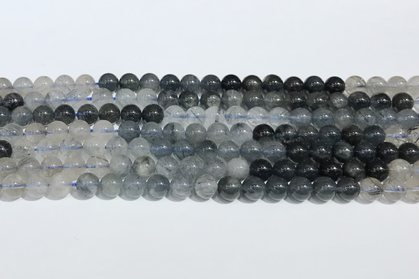 CRU1000 15.5 inches 6mm round mixed rutilated quartz beads