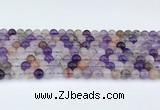 CRU1012 15.5 inches 6mm round mixed rutilated quartz beads