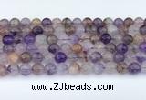 CRU1013 15.5 inches 8mm round mixed rutilated quartz beads