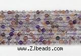 CRU1017 15.5 inches 4mm round mixed rutilated quartz beads