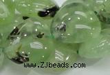 CRU109 15.5 inches 23*23mm heart green rutilated quartz beads