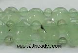 CRU135 13*18mm oval & round double drilled green rutilated quartz beads