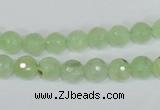 CRU200 15.5 inches 6mm faceted round green rutilated quartz beads