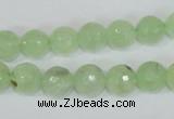 CRU203 15.5 inches 12mm faceted round green rutilated quartz beads