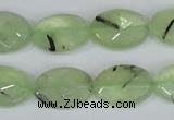 CRU207 15.5 inches 13*18mm faceted oval green rutilated quartz beads