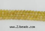 CRU660 15.5 inches 8mm round golden rutilated quartz beads