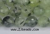 CRU803 15.5 inches 10mm faceted round prehnite gemstone beads