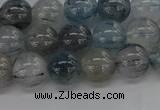 CRU853 15.5 inches 10mm round blue rutilated quartz beads