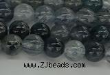 CRU860 15.5 inches 8mm round blue rutilated quartz beads