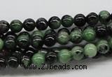 CRZ01 15.5 inches 6mm round ruby zoisite gemstone beads Wholesale