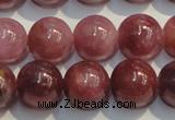 CRZ1006 15.5 inches 7mm - 7.5mm round A+ grade natural ruby beads