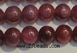 CRZ1008 15.5 inches 6mm - 6.5mm round AA grade natural ruby beads
