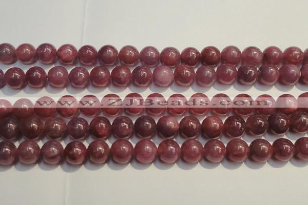 CRZ1009 15.5 inches 7mm - 7.5mm round AA grade natural ruby beads