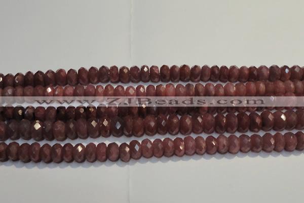 CRZ1013 15.5 inches 3*5mm faceted rondelle A- grade ruby beads