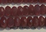 CRZ1017 15.5 inches 3*5mm faceted rondelle A grade ruby beads