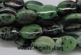 CRZ11 15.5 inches 10*14mm oval ruby zoisite gemstone beads wholesale