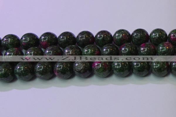 CRZ1115 15.5 inches 14mm round imitation ruby zoisite beads wholesale