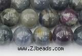 CRZ1163 15.5 inches 8mm round ruby sapphire gemstone beads