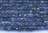 CRZ1171 15 inches 2mm faceted round sapphire beads