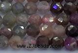 CRZ1207 15 inches 5mm faceted round ruby sapphire beads