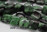 CRZ14 15.5 inches 12*12mm square ruby zoisite gemstone beads wholesale