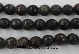 CRZ202 15.5 inches 8mm faceted round ruby zoisite gemstone beads