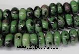 CRZ21 15.5 inches 5*10mm rondelle ruby zoisite gemstone beads