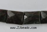 CRZ245 15.5 inches 15*20mm faceted rectangle ruby zoisite gemstone beads