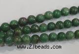 CRZ601 15.5 inches 6mm round New ruby zoisite gemstone beads