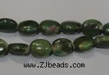 CRZ611 15.5 inches 8*10mm oval New ruby zoisite gemstone beads