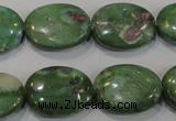 CRZ616 15.5 inches 15*20mm oval New ruby zoisite gemstone beads