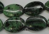 CRZ62 15.5 inches 18*25mm oval ruby zoisite gemstone beads