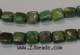 CRZ630 15.5 inches 8*8mm square New ruby zoisite gemstone beads