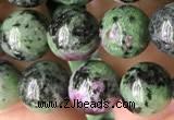 CRZ773 15.5 inches 10mm round ruby zoisite beads wholesale