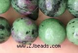 CRZ774 15.5 inches 12mm round ruby zoisite beads wholesale