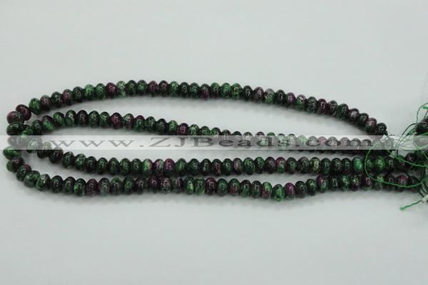 CRZ920 15.5 inches 5*8mm rondelle Chinese ruby zoisite beads