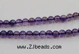 CSA01 15.5 inches 4mm round synthetic amethyst beads wholesale