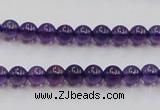 CSA03 15.5 inches 6mm round synthetic amethyst beads wholesale