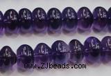 CSA09 15.5 inches 8*12mm rondelle synthetic amethyst beads wholesale